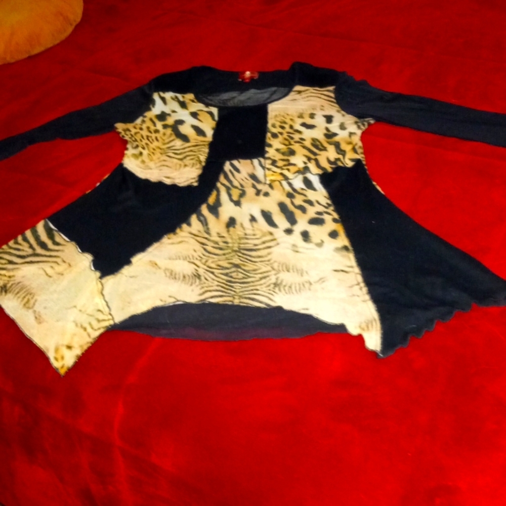 Animal print blouse